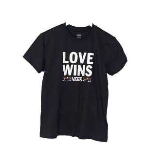 NWT Womens Vans Screen Print Love Wins X small T Shirt